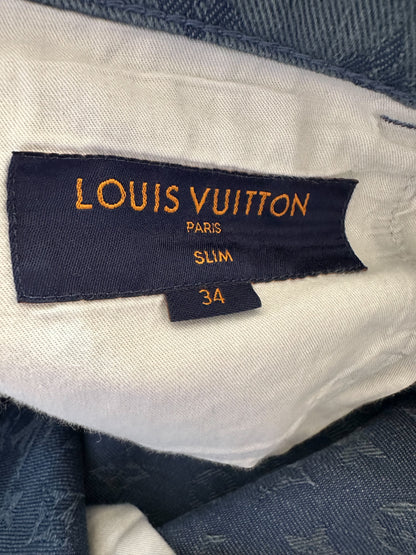 Louis Vuitton Blue Monogram Slim Jeans