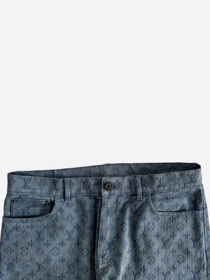 Louis Vuitton Blue Monogram Slim Jeans