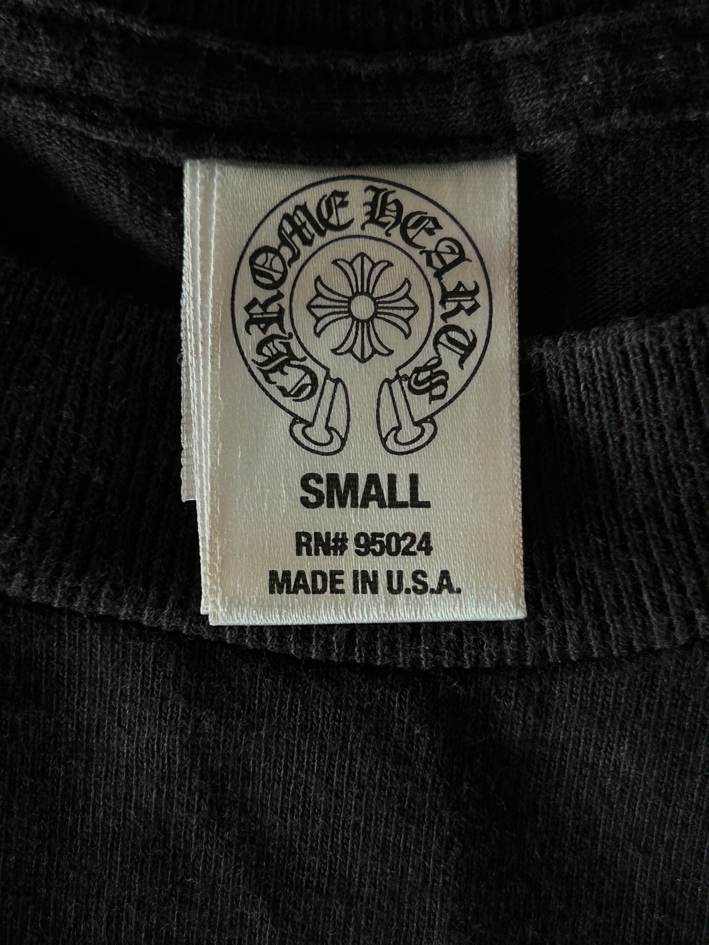 Chrome Hearts Black & White Los Angeles Exclusive Cross Logo T-Shirt