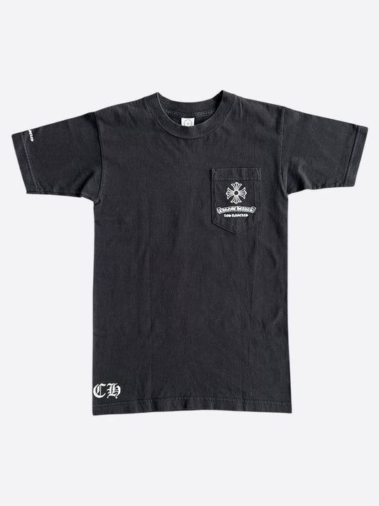 Chrome Hearts Black & White Los Angeles Exclusive Cross Logo T-Shirt