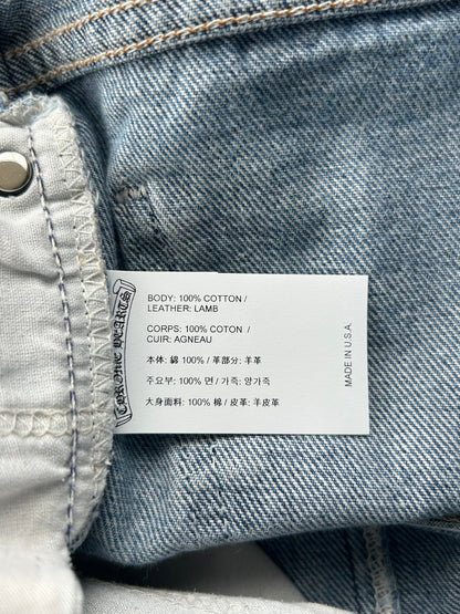 Chrome Hearts Levis Blue & Black Cross Patch Jeans
