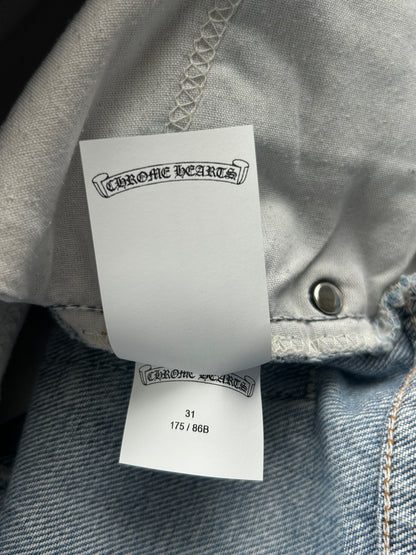 Chrome Hearts Levis Blue & Black Cross Patch Jeans