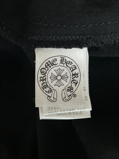 Chrome Hearts Black & White Cross Patch Denim Jacket