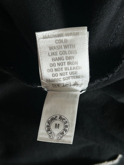 Chrome Hearts Black & White Cross Patch Denim Jacket