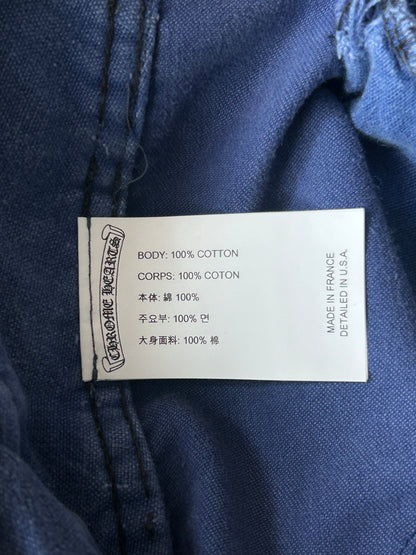 Chrome Hearts Blue Cross Patch Vintage French Work Pants