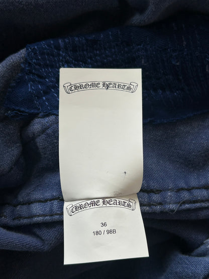 Chrome Hearts Blue Cross Patch Vintage French Work Pants