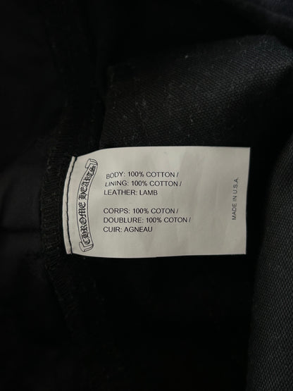 Chrome Hearts Black Cross Patch Carpenter Pants