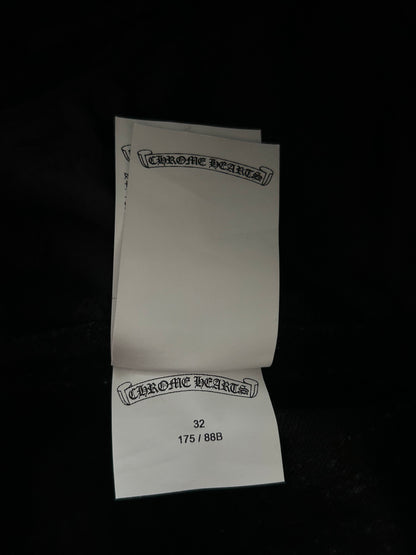Chrome Hearts Black Cross Patch Carpenter Pants