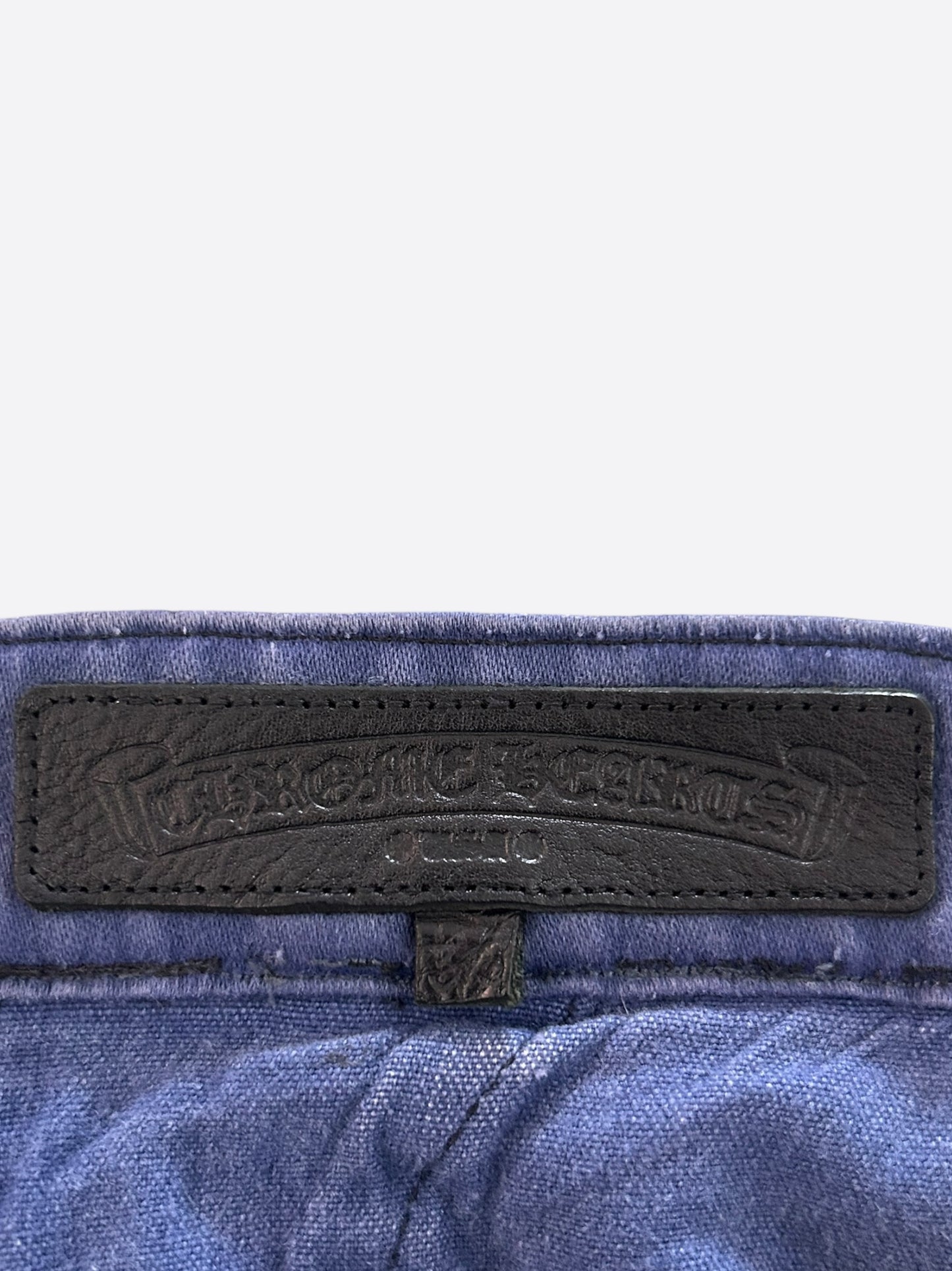 Chrome Hearts Blue Cross Patch Vintage French Work Pants