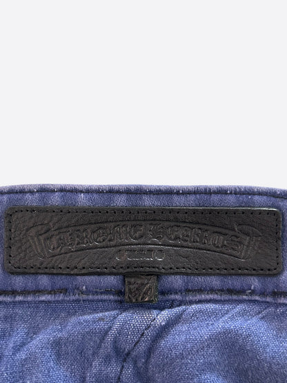 Chrome Hearts Blue Cross Patch Vintage French Work Pants