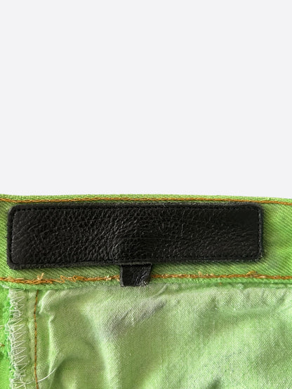 Chrome Hearts Levi's Green & Black Cross Patch Jeans