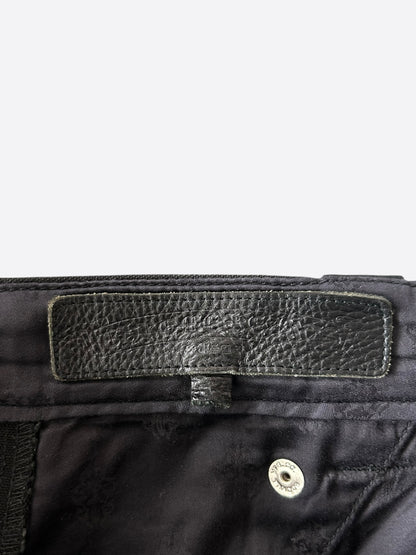Chrome Hearts Black Cross Patch Carpenter Pants