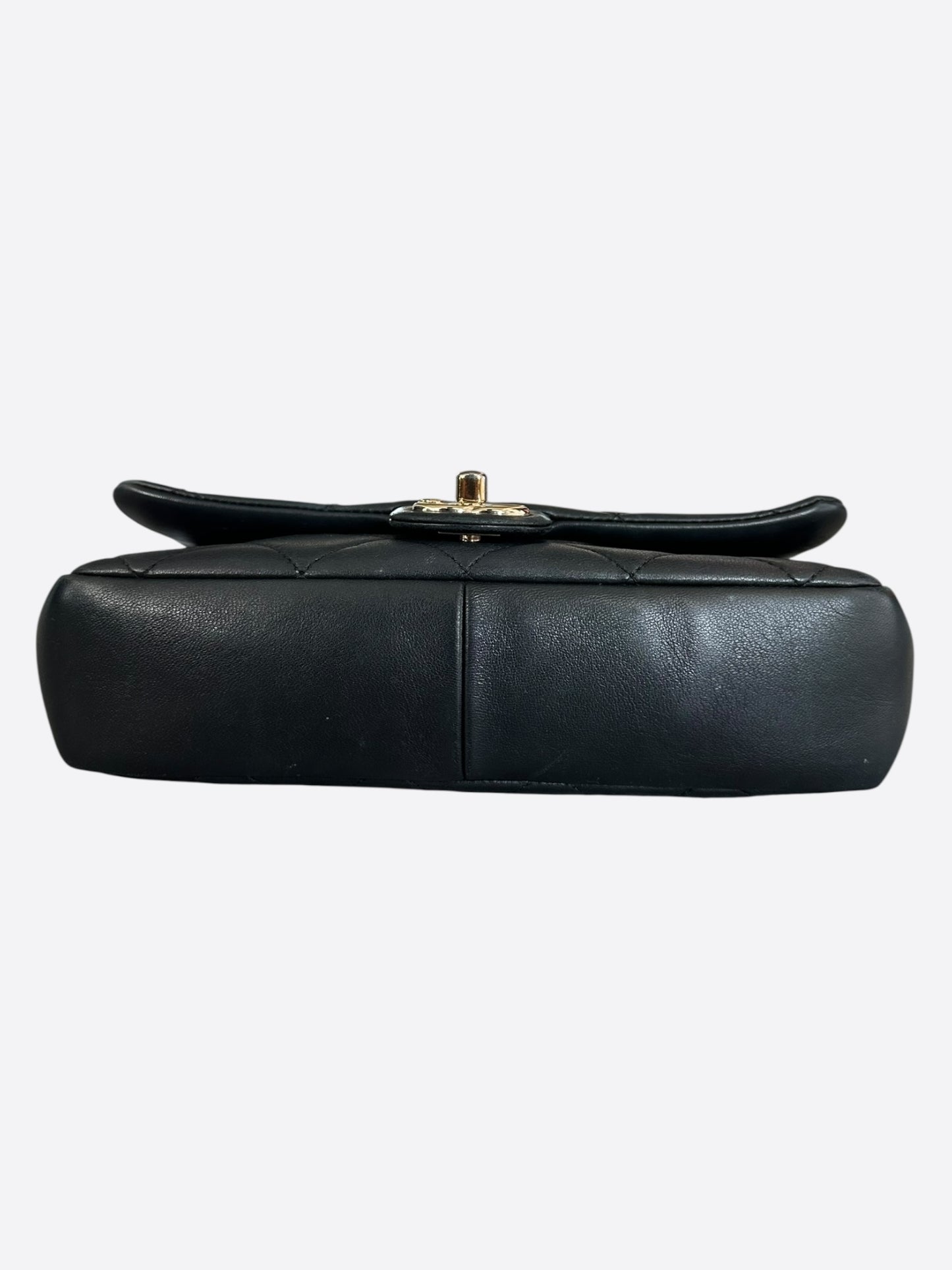 Chanel Black Quilted Lambskin Resin Chain Flap Bag