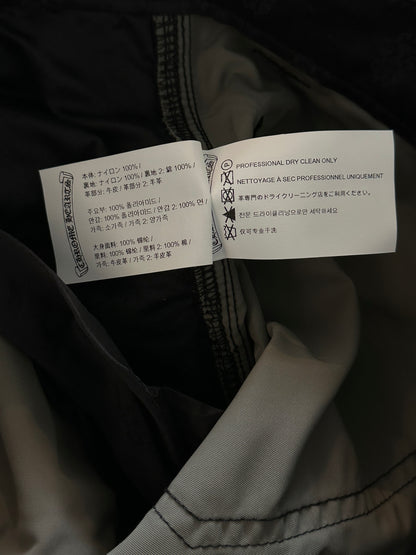 Chrome Hearts Black Nylon & Leather Carpenter Pants