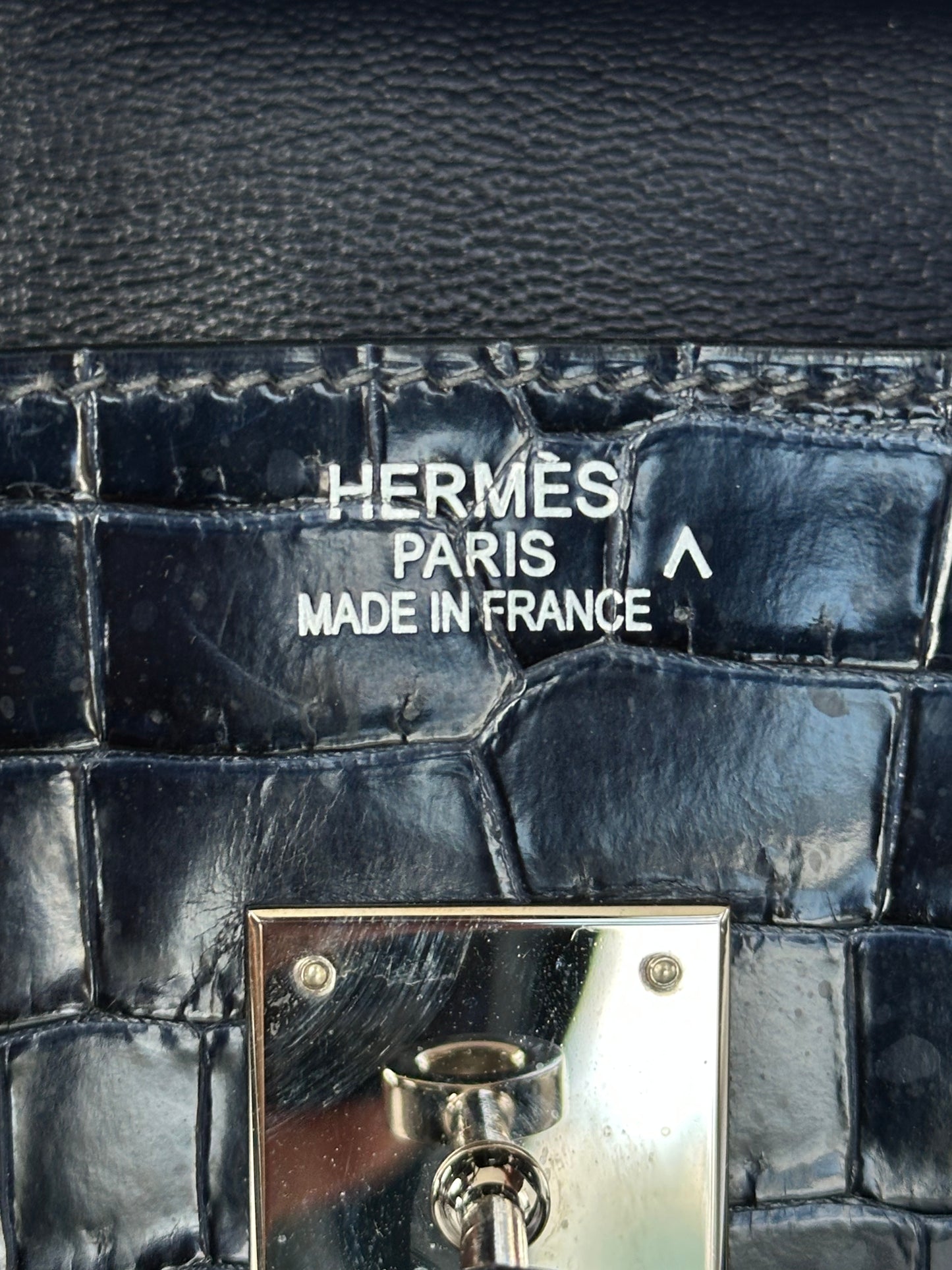 Hermes Blue Crocodile Birkin 35