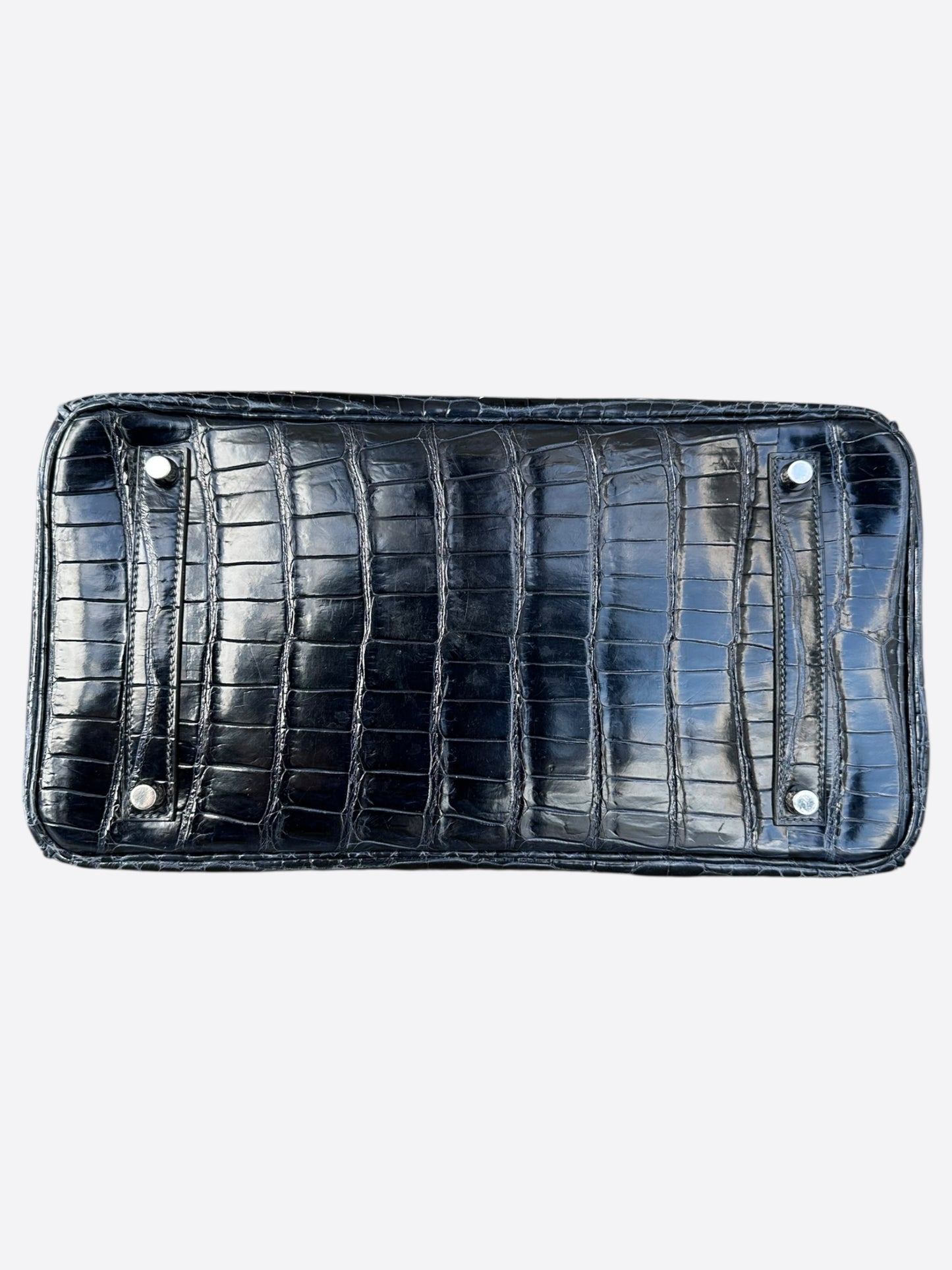 Hermes Blue Crocodile Birkin 35