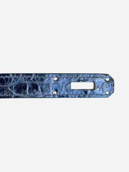 Hermes Blue Crocodile Birkin 35