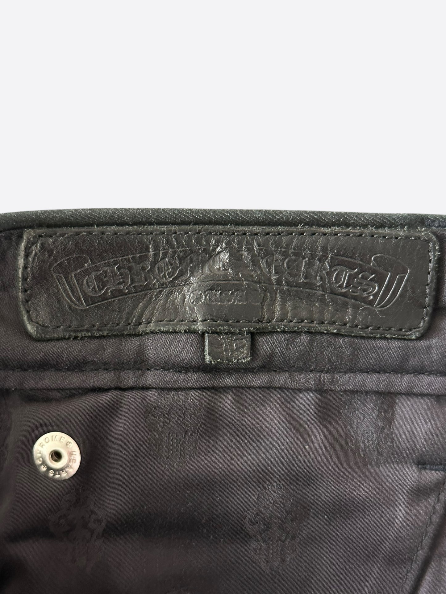 Chrome Hearts Dark Navy Multicolor Cross Patch Chino Pants