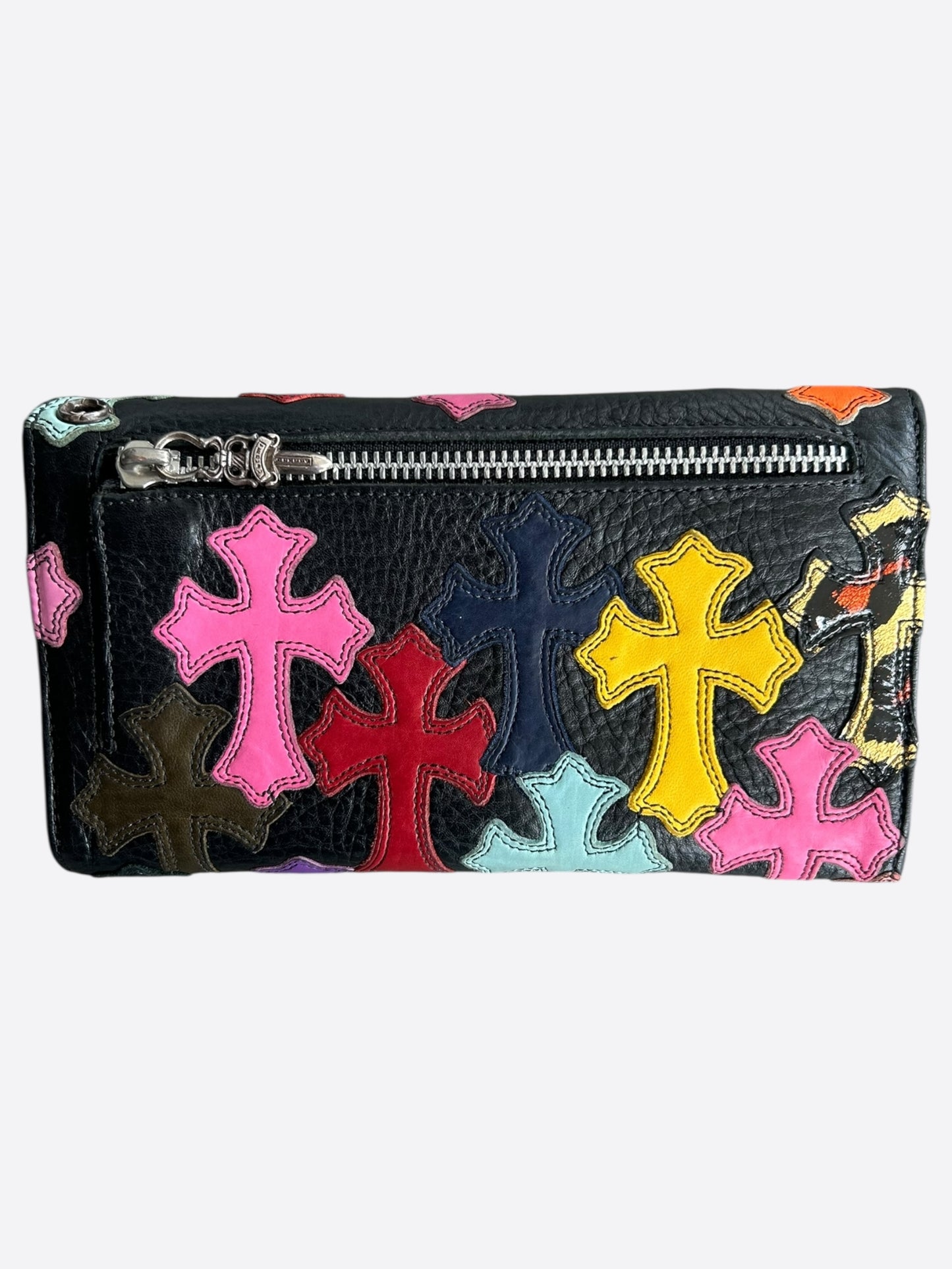 Chrome Hearts Multicolor Cross Patch Wallet