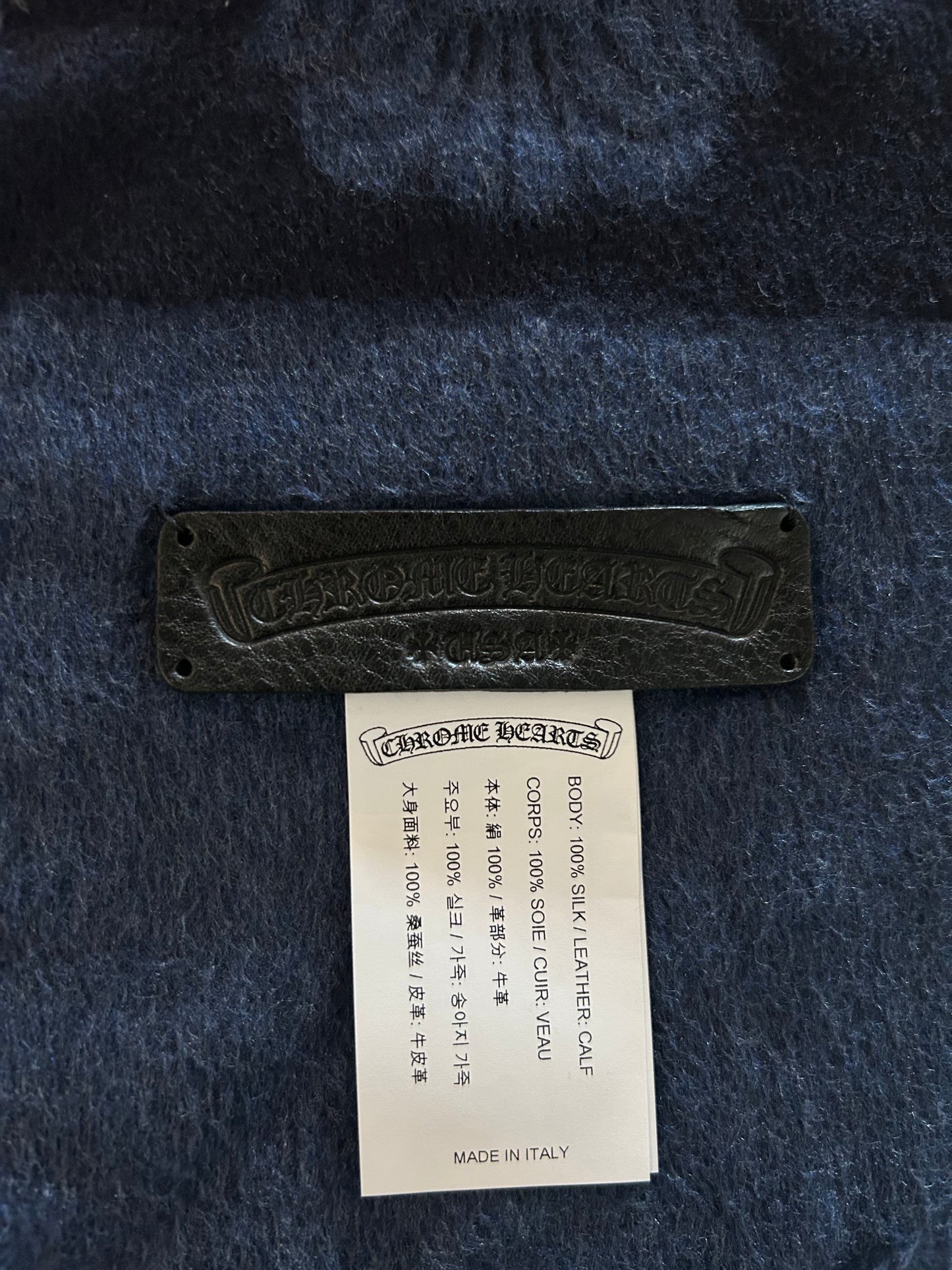 Chrome Hearts Blue & Navy Scarf