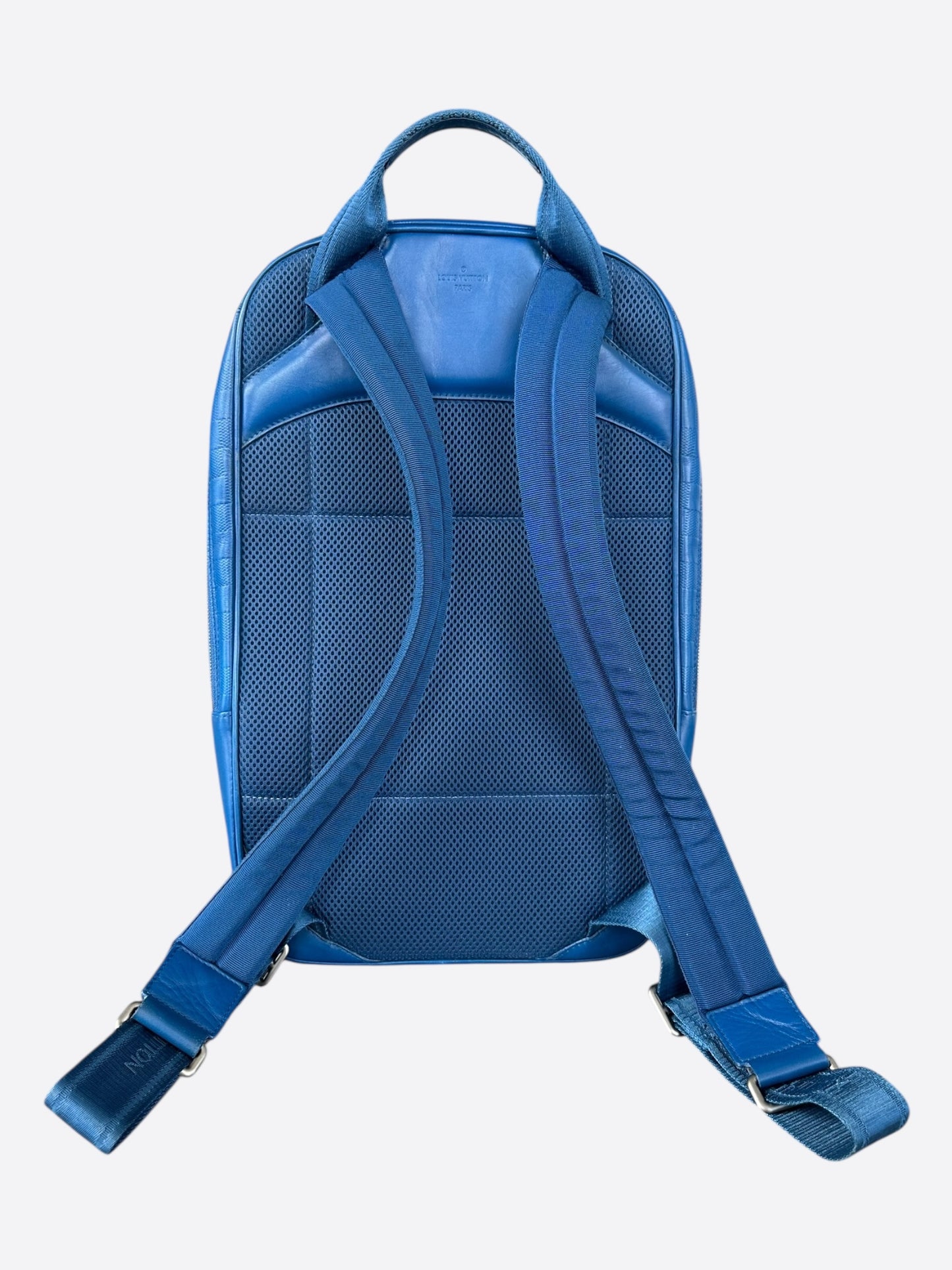louis vuitton blue michael backpack Louis Vuitton Blue Infini Damier Michael Backpack – Savonches