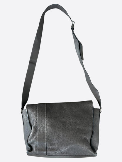 Hermes Black Taurillon Clemence Messenger Bag