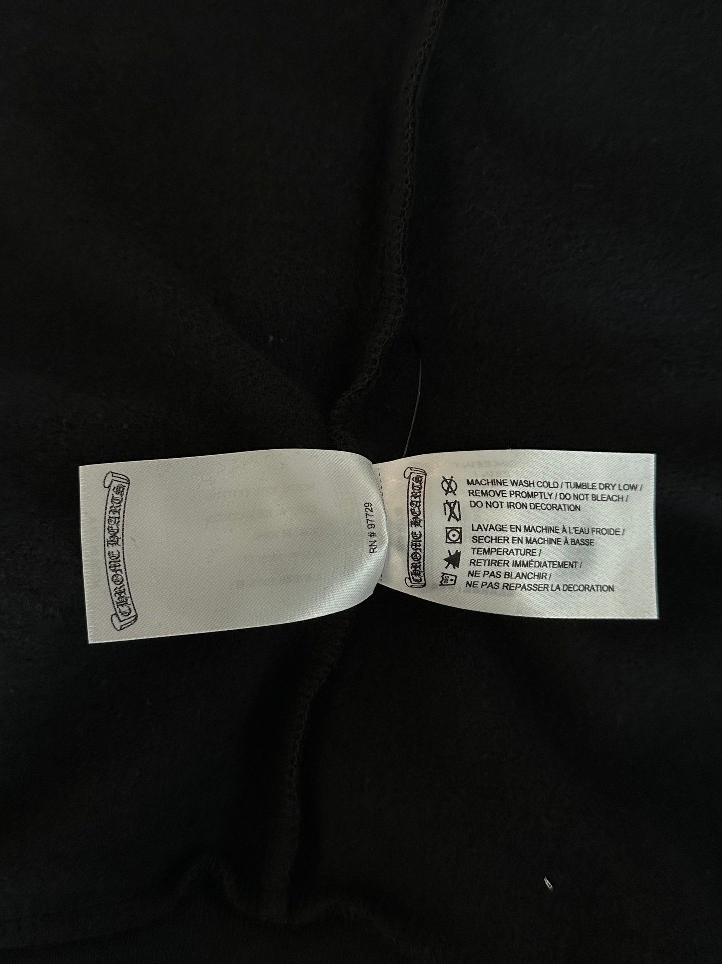 Chrome Hearts Script Logo Zip Up Hoodie