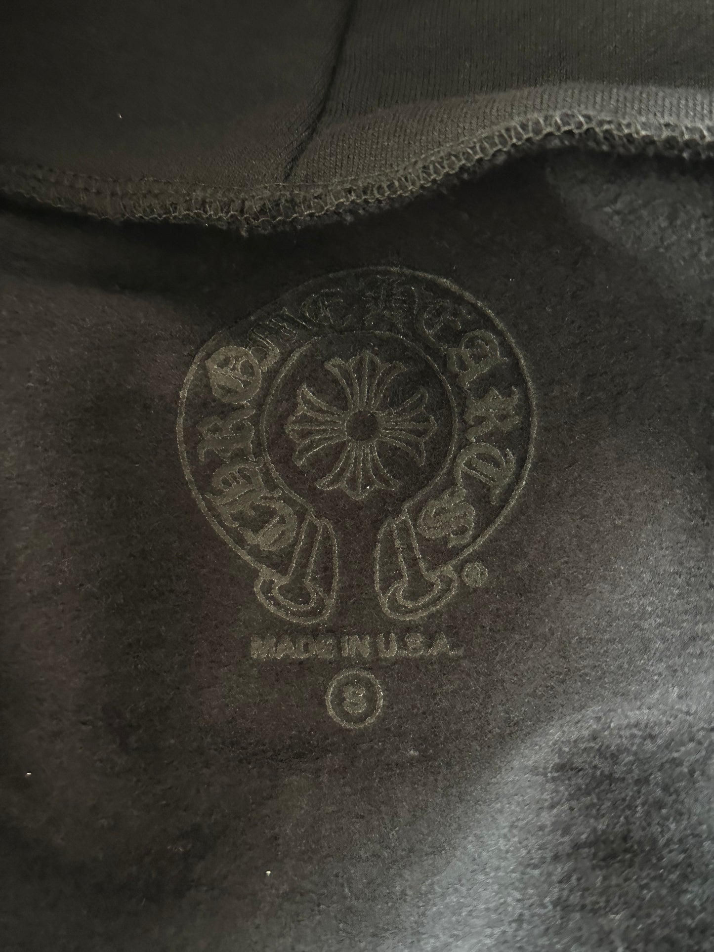 Chrome Hearts Script Logo Zip Up Hoodie