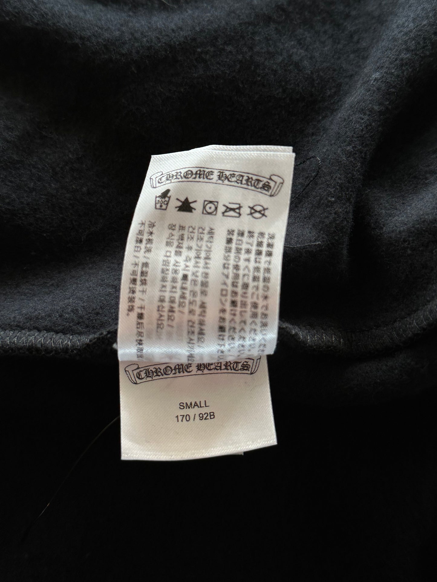 Chrome Hearts Script Logo Zip Up Hoodie