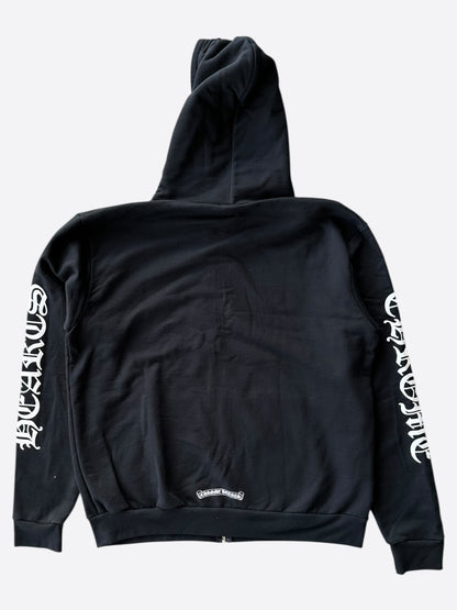 Chrome Hearts Script Logo Zip Up Hoodie