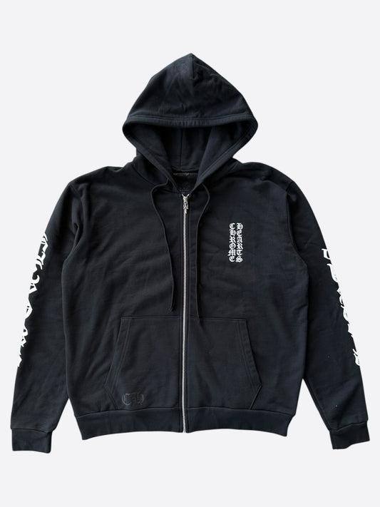 Chrome Hearts Script Logo Zip Up Hoodie