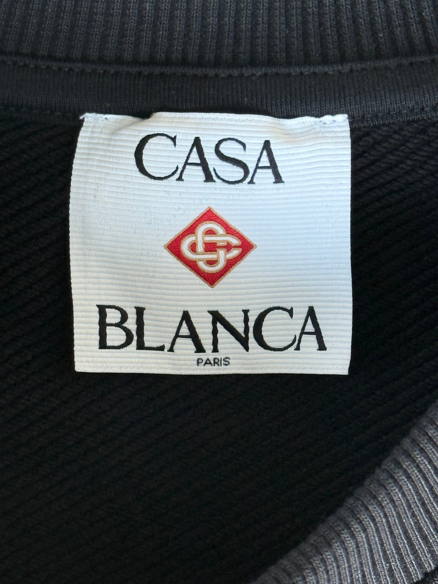 Casablanca Black & Multicolor Sunset Valley Patch Sweater