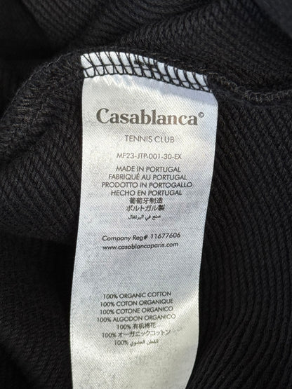 Casablanca Black & Multicolor Tennis Club Logo Sweater