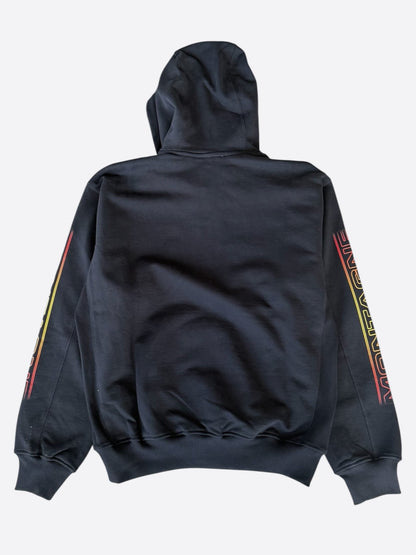 Casablanca Black & Multicolor Ski Club Logo Hoodie