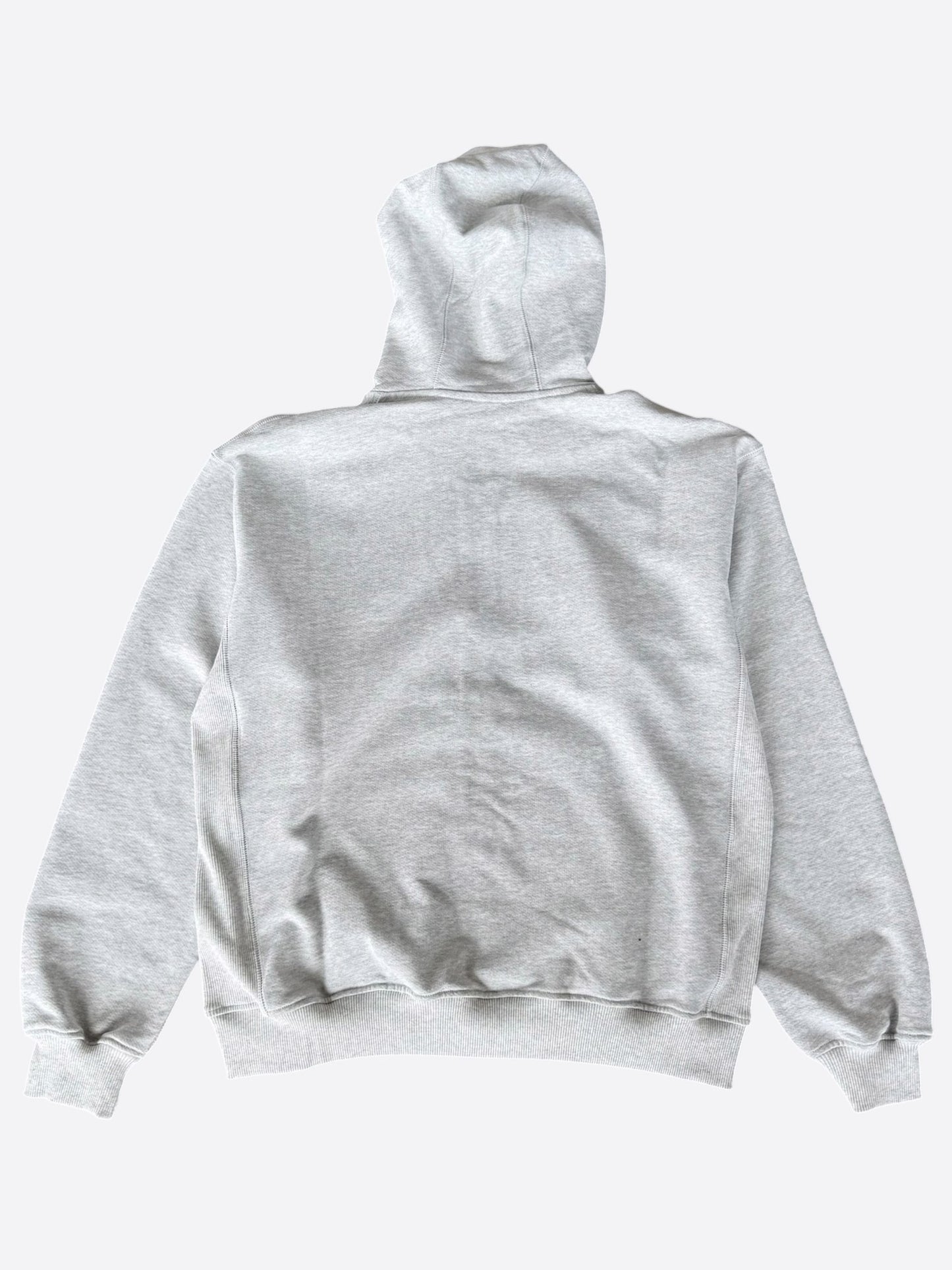 Casablanca Grey Embroidered Logo Zip Up Hoodie