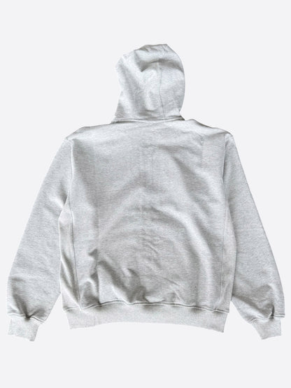 Casablanca Grey Embroidered Logo Zip Up Hoodie