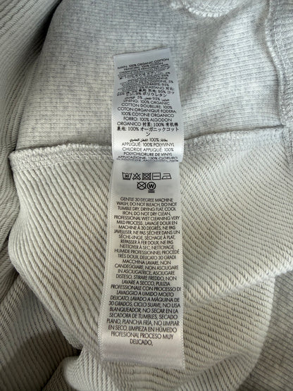 Casablanca Grey Embroidered Logo Zip Up Hoodie