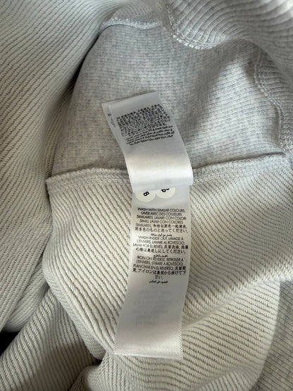 Casablanca Grey Embroidered Logo Zip Up Hoodie