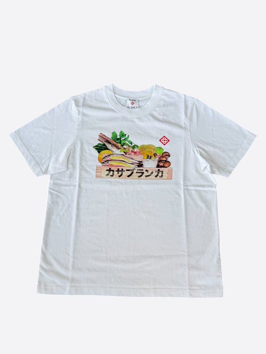 Casablanca White & Multicolor Ingredients Graphic T-Shirt