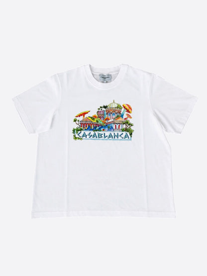 Casablanca White & Multicolor Road To Knowledge Graphic T-Shirt