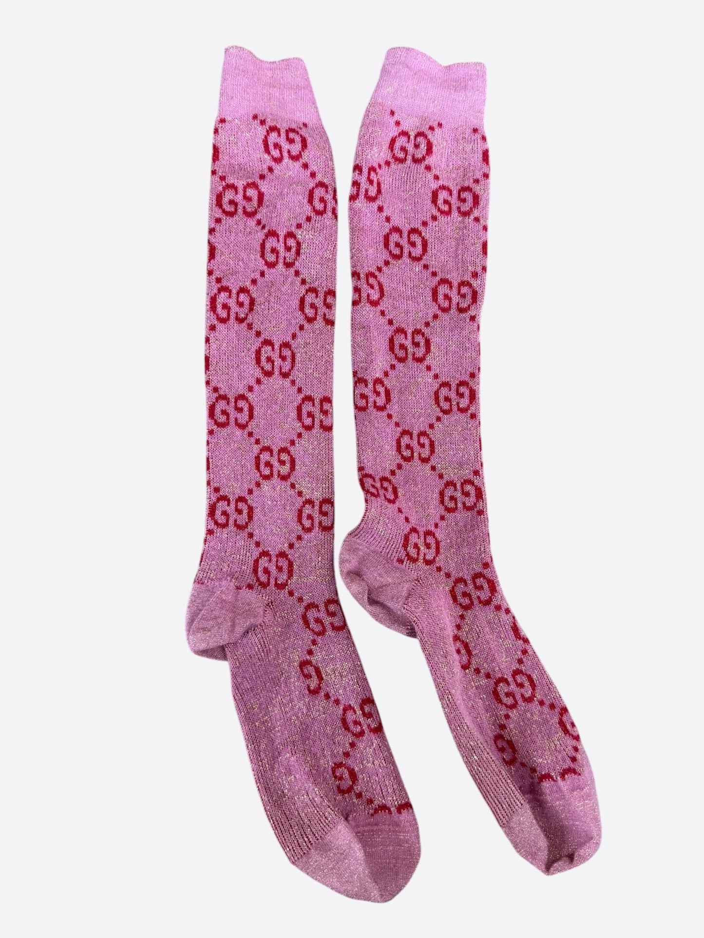 Gucci Pink GG Monogram Socks