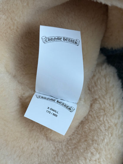 Chrome Hearts Blue Denim Shearling Vest