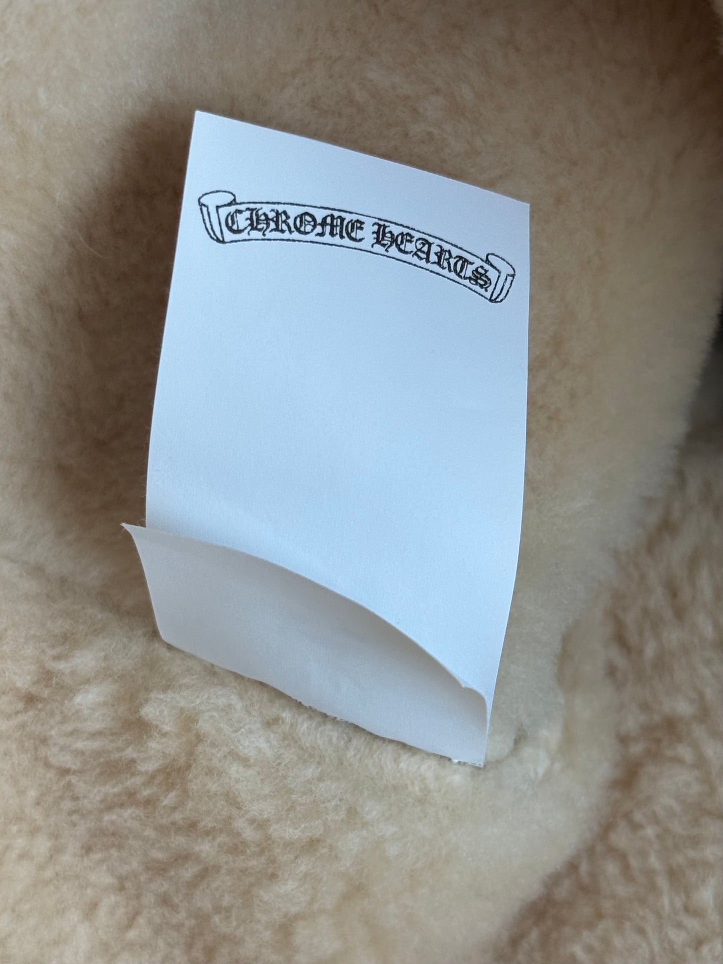 Chrome Hearts Blue Denim Shearling Vest