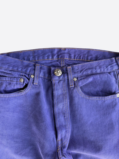 Chrome Hearts Levis St. Barth Exclusive Purple Dyed Jeans