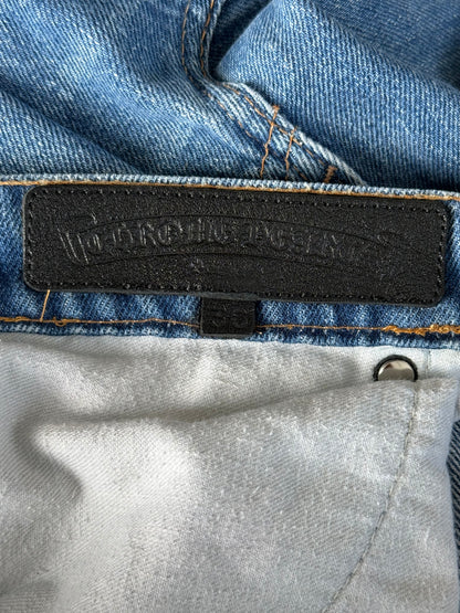 Chrome Hearts Levis Blue & Black Cross Patch Jeans