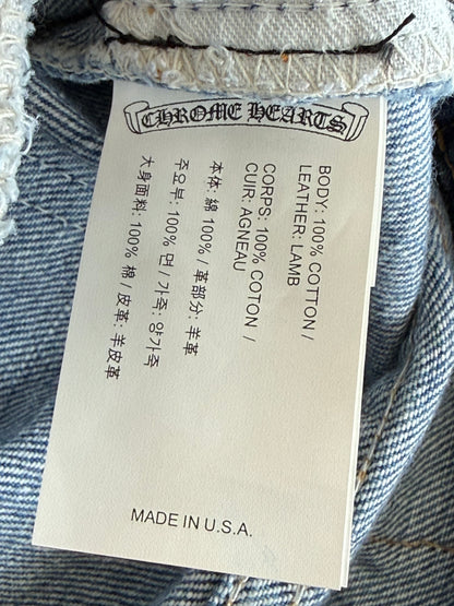 Chrome Hearts Levis Blue & Black Cross Patch Jeans