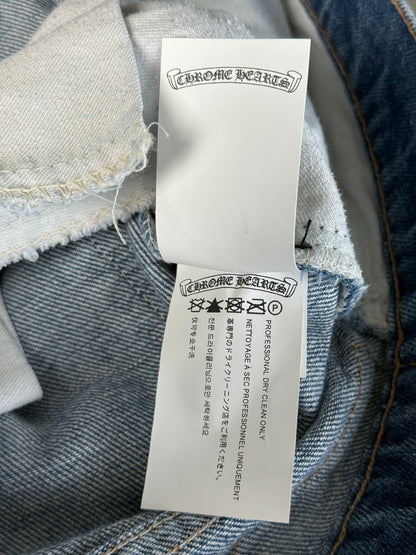Chrome Hearts Levis Blue & Black Cross Patch Jeans