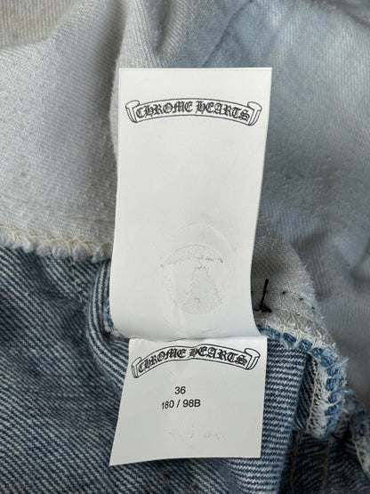 Chrome Hearts Levis Blue & Black Cross Patch Jeans