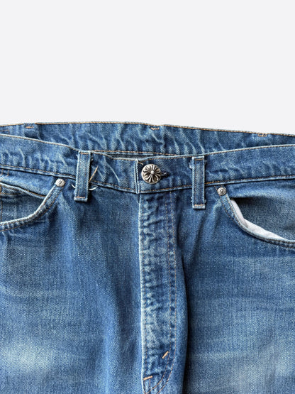 Chrome Hearts Levis Blue & Black Cross Patch Jeans