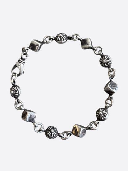 Chrome Hearts Silver Dice Bracelet